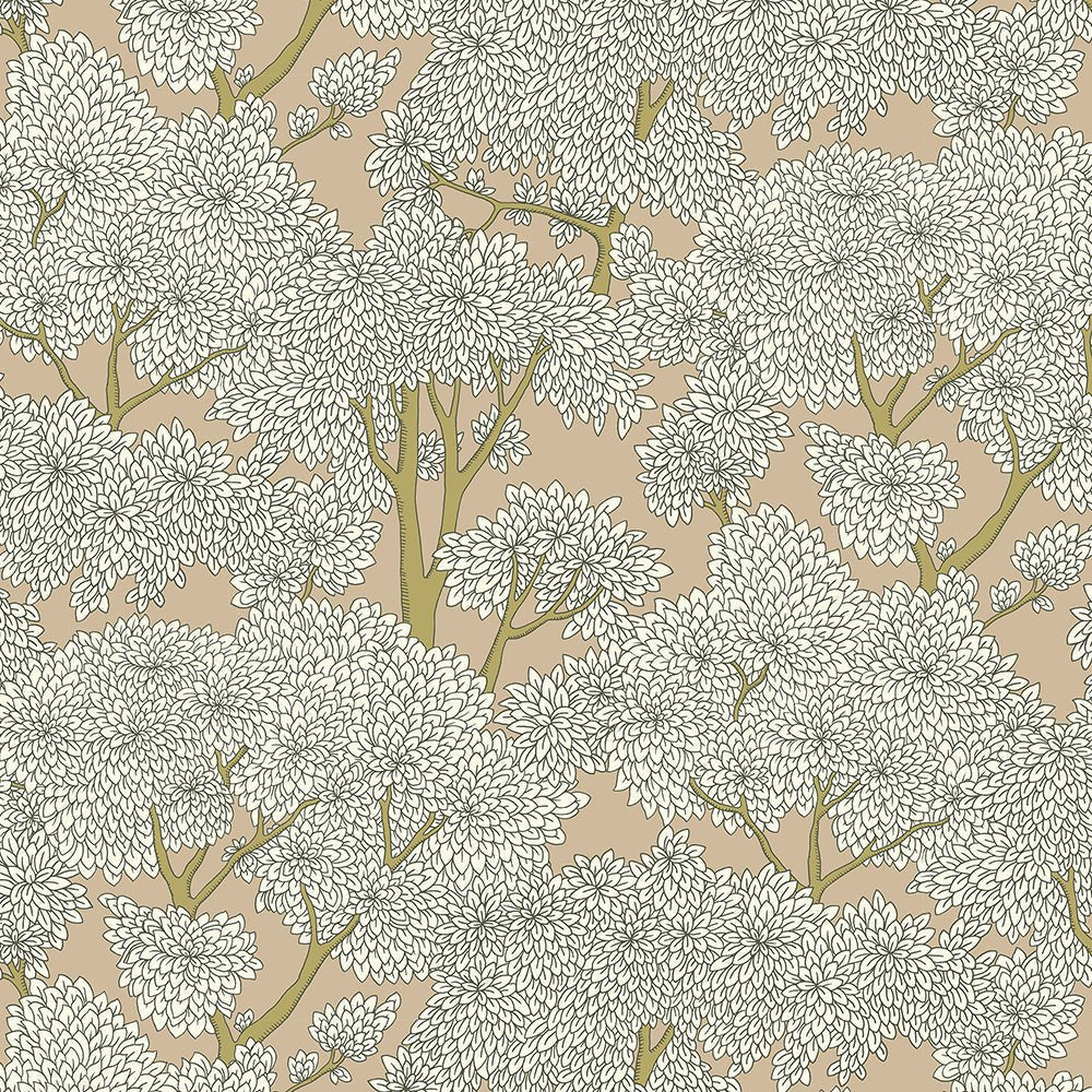 Stockend Woods Wallpaper - Stepping Stone and Cotswold White - Josephine Munsey - JMW-101431 - Premier Wallcovering