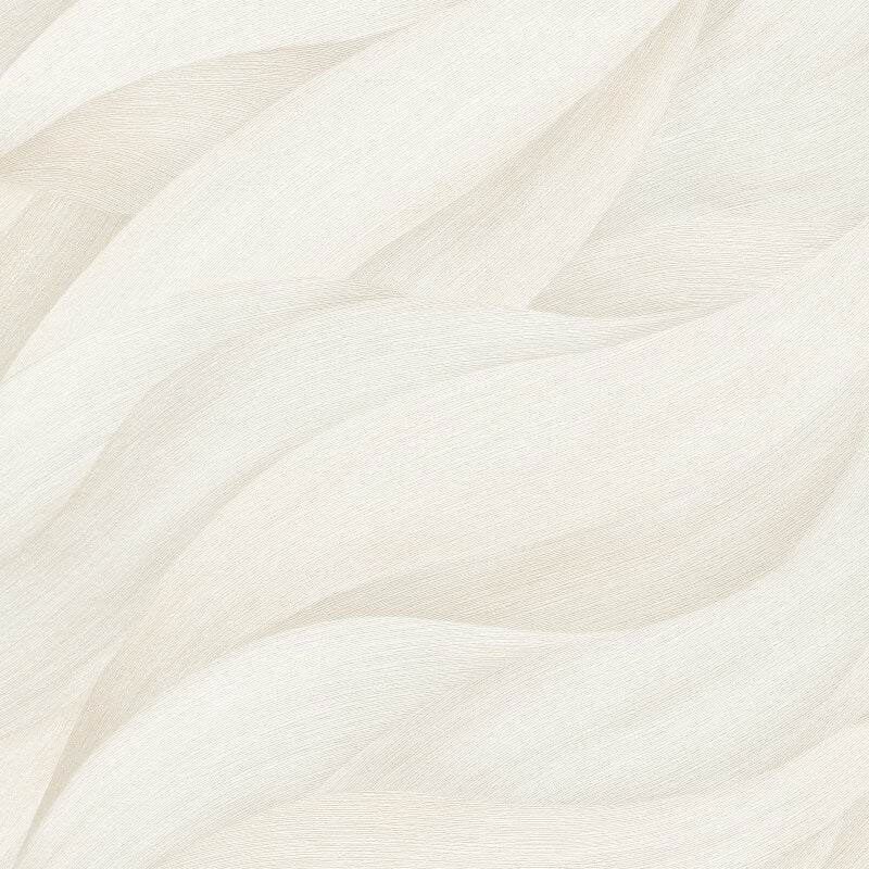 Stormy Lush Leaves Metallic Wallpaper - Cream - Erismann - 10257 - 01 - Premier Wallcovering