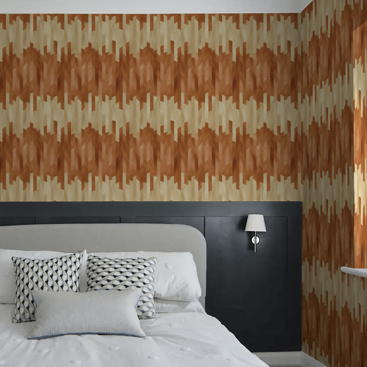 Strata Wallpaper - Hot Ginger - Ohpopsi - GRA50115W - Premier Wallcovering