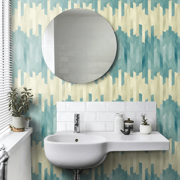 Strata Wallpaper - Seafoam - Ohpopsi - GRA50117W - Premier Wallcovering