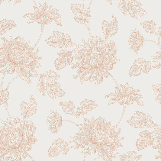 Stratton Wallpaper - Plaster Pink - Laura Ashley - 122763 - Premier Wallcovering