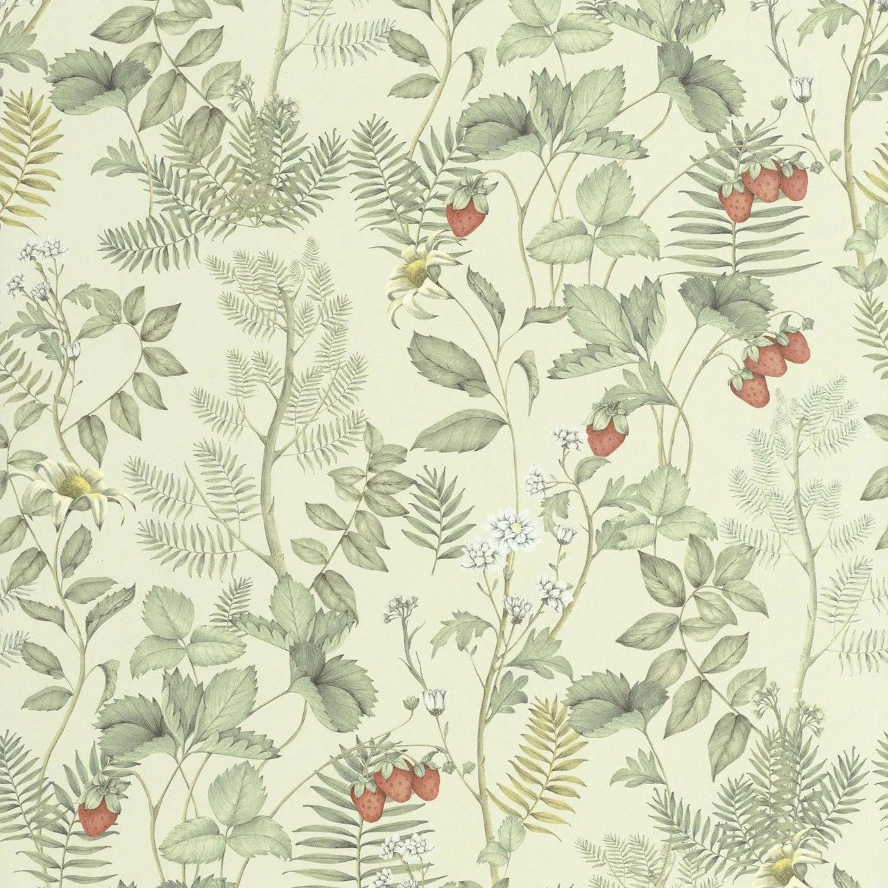 Strawberry Field Heritage Wallpaper - Amande - Casadeco - 201217362 - Premier Wallcovering