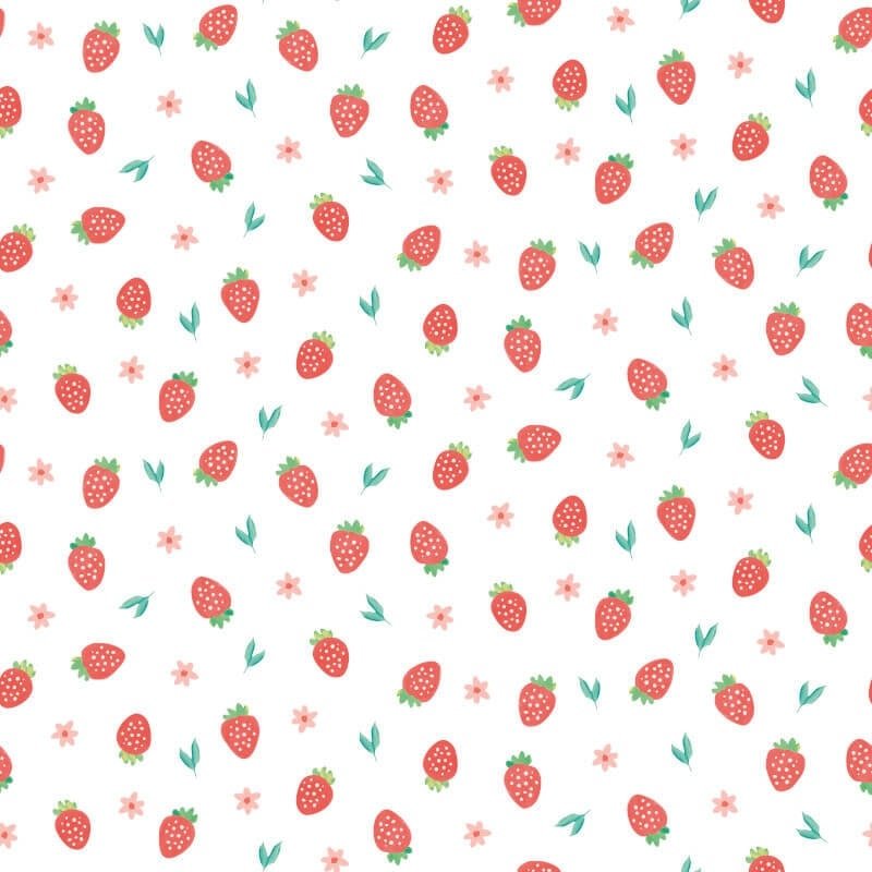 Strawberry Sprinkles Wallpaper - Scarlet - Hoopla Walls - HWA1285W - Premier Wallcovering