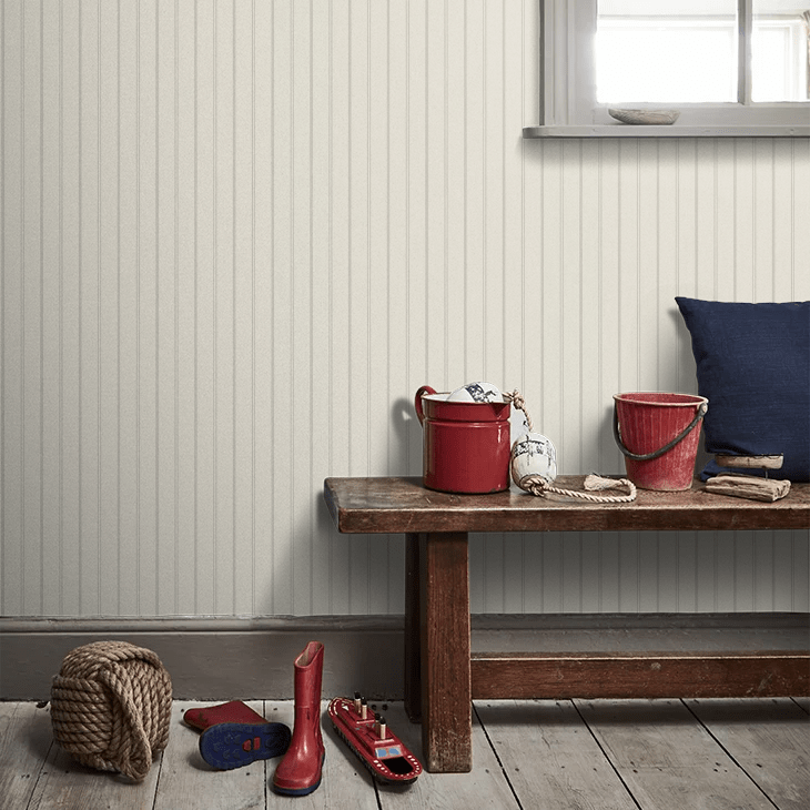 Stripe Wallpaper - Cream - Boråstapeter - 4717 - Premier Wallcovering