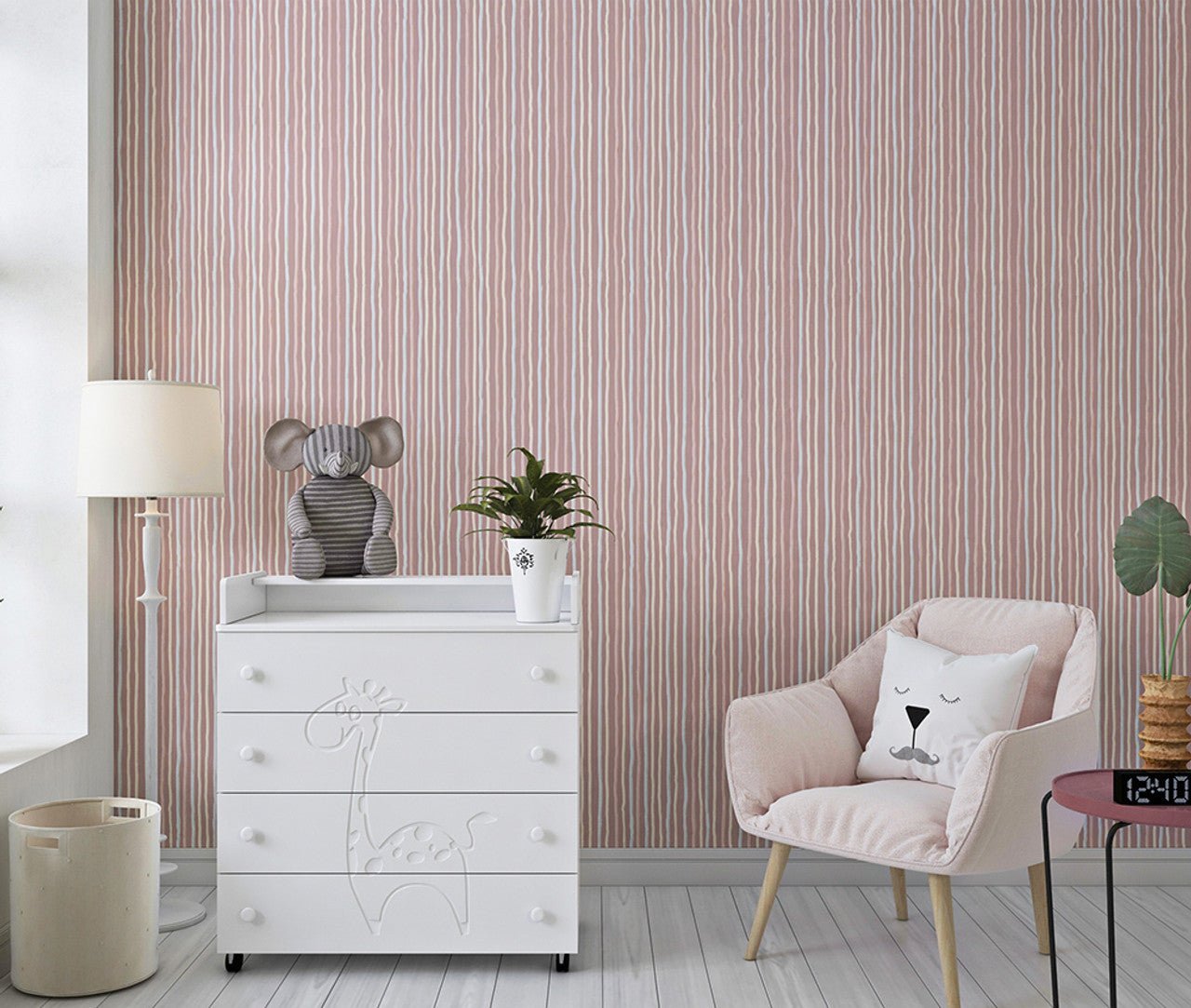 Stripes Great Kids Wallpaper - Bronze - Hohenberger - 26850 - Premier Wallcovering