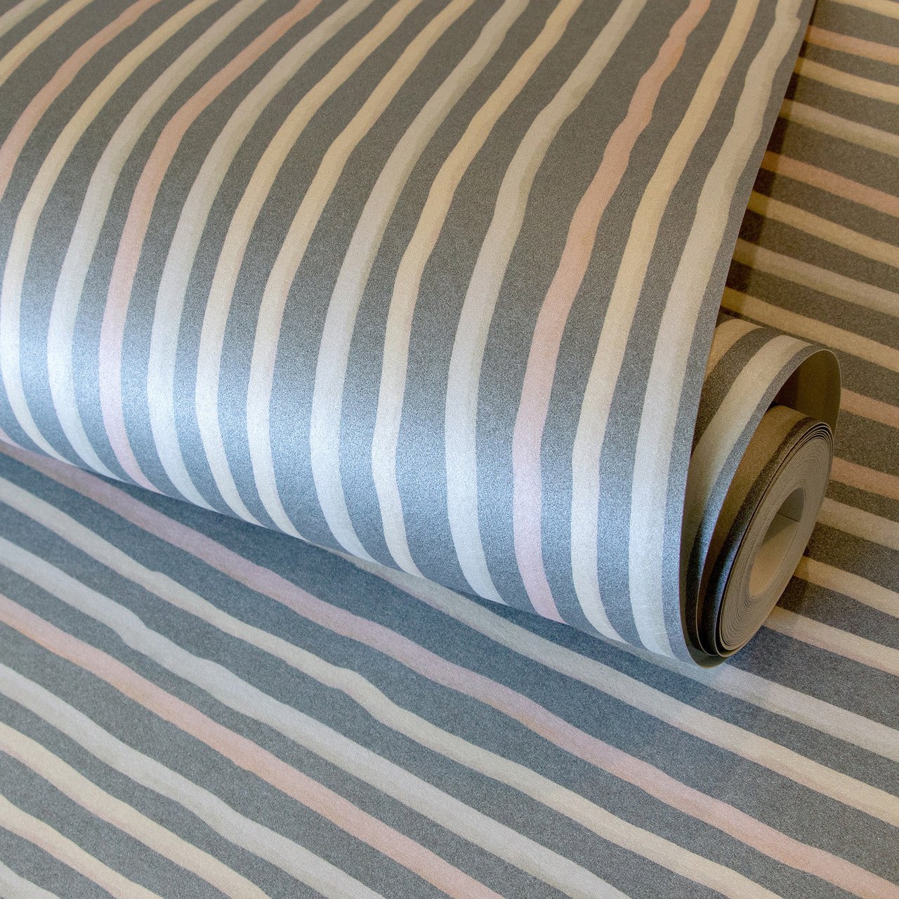 Stripes Great Kids Wallpaper - Dark Blue - Hohenberger - 26848 - Premier Wallcovering