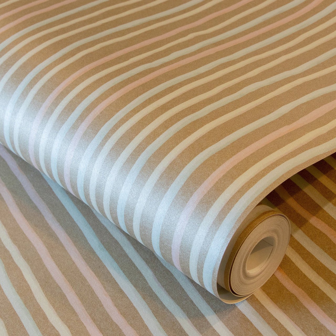 Stripes Great Kids Wallpaper - Bronze - Hohenberger - 26850 - Premier Wallcovering