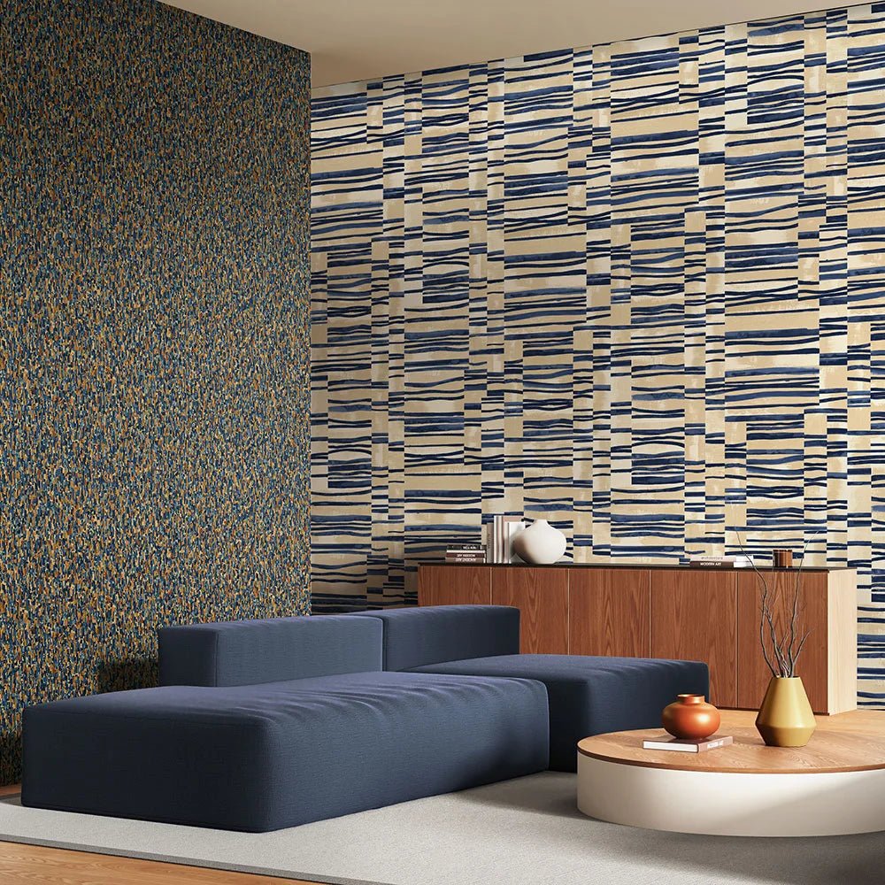 Structures Wallpaper - Ink - Ohpopsi - FRA50117W - Premier Wallcovering