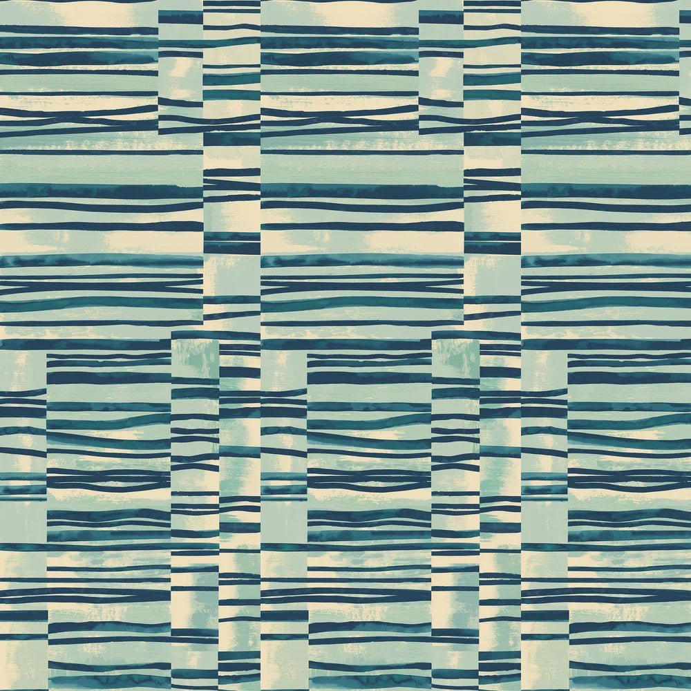 Structures Wallpaper - Ocean - Ohpopsi - FRA50118W - Premier Wallcovering
