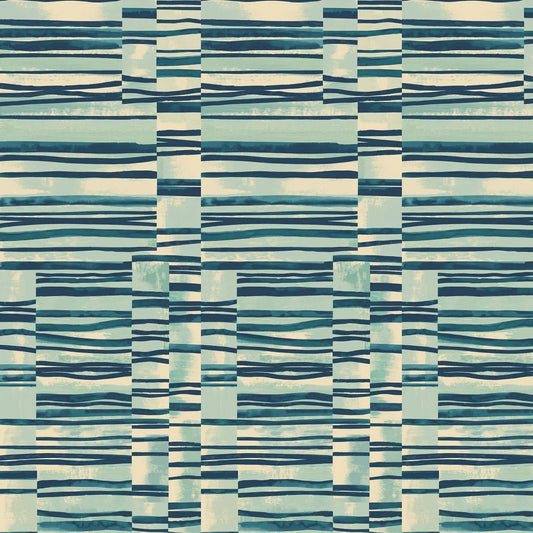 Structures Wallpaper - Ocean - Ohpopsi - FRA50118W - Premier Wallcovering