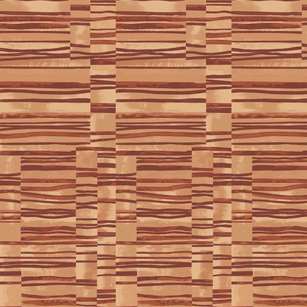 Structures Wallpaper - Burnt Umber - Ohpopsi - FRA50119W - Premier Wallcovering