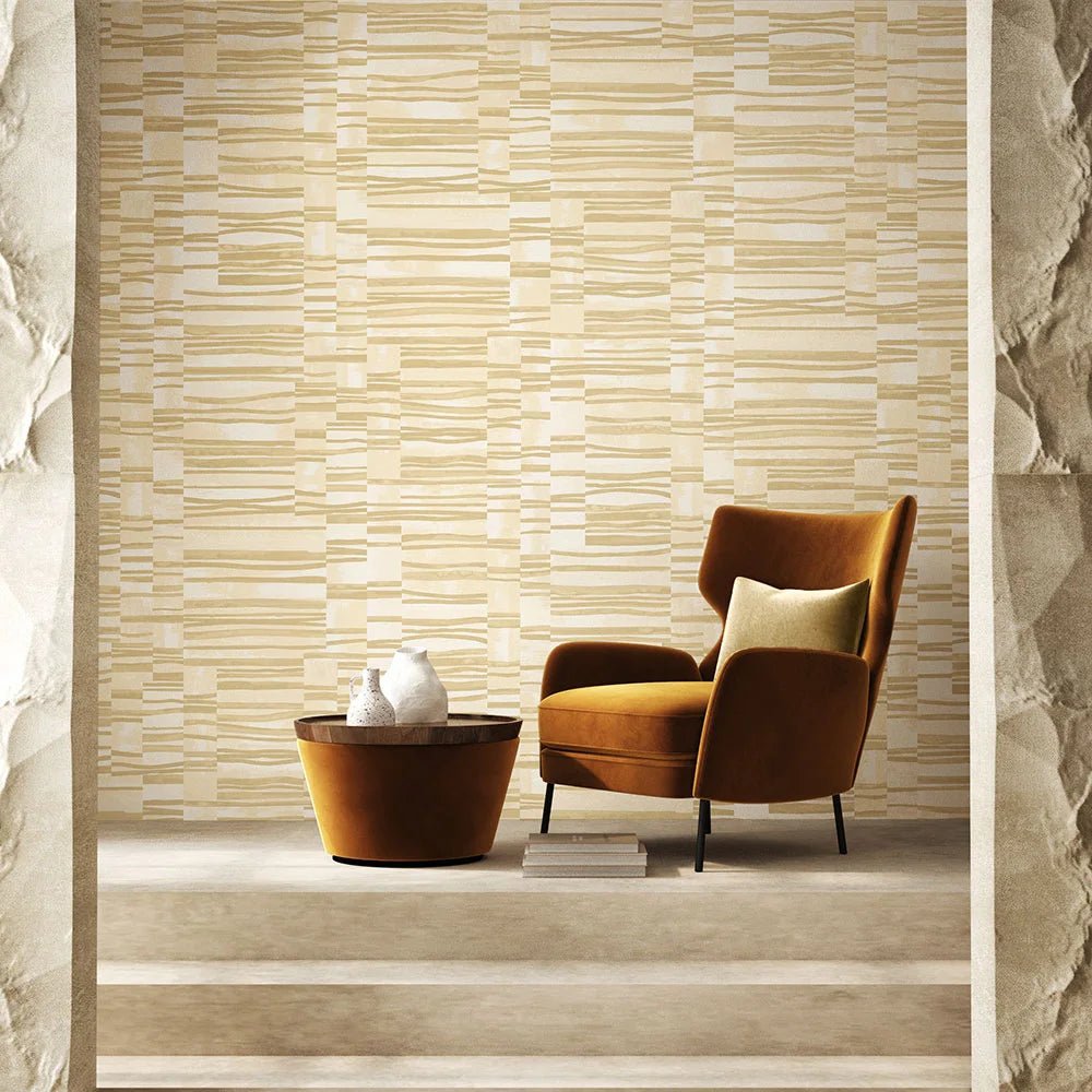Structures Wallpaper - Butter - Ohpopsi - FRA50120W - Premier Wallcovering