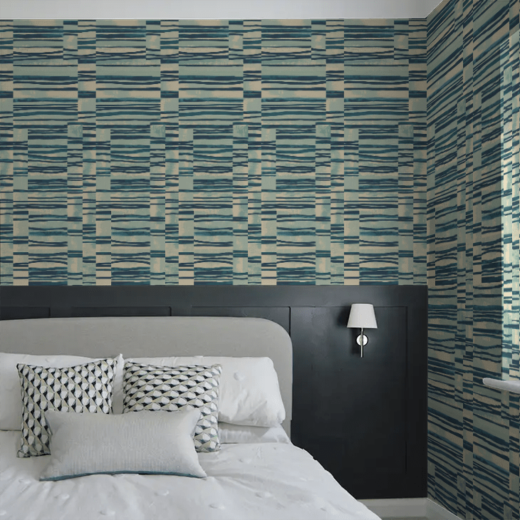Structures Wallpaper - Ocean - Ohpopsi - FRA50118W - Premier Wallcovering
