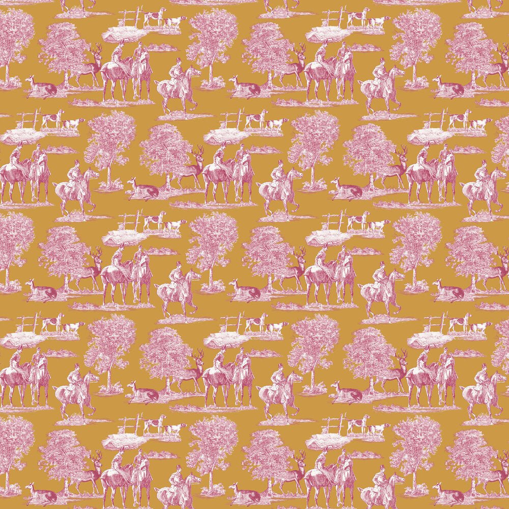 Studley Wallpaper - Ochre - Timothy Wilman - TW2475 - Premier Wallcovering