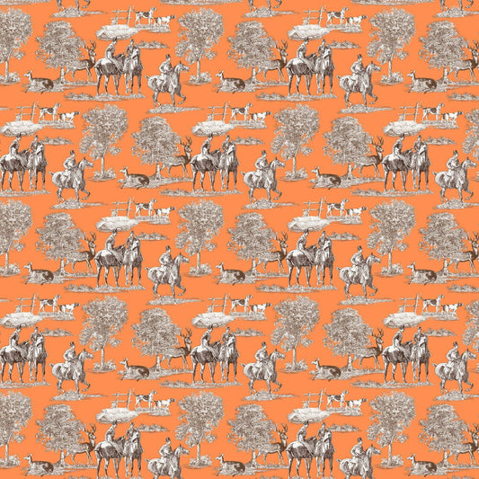Studley Wallpaper - Bright Coral - Timothy Wilman - TW2472 - Premier Wallcovering