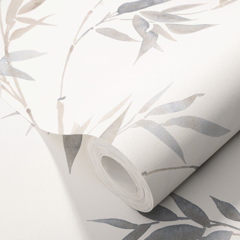 Stunning Bamboo Leaf Wallpaper - Natural - Erismann - 10388 - 38 - Premier Wallcovering