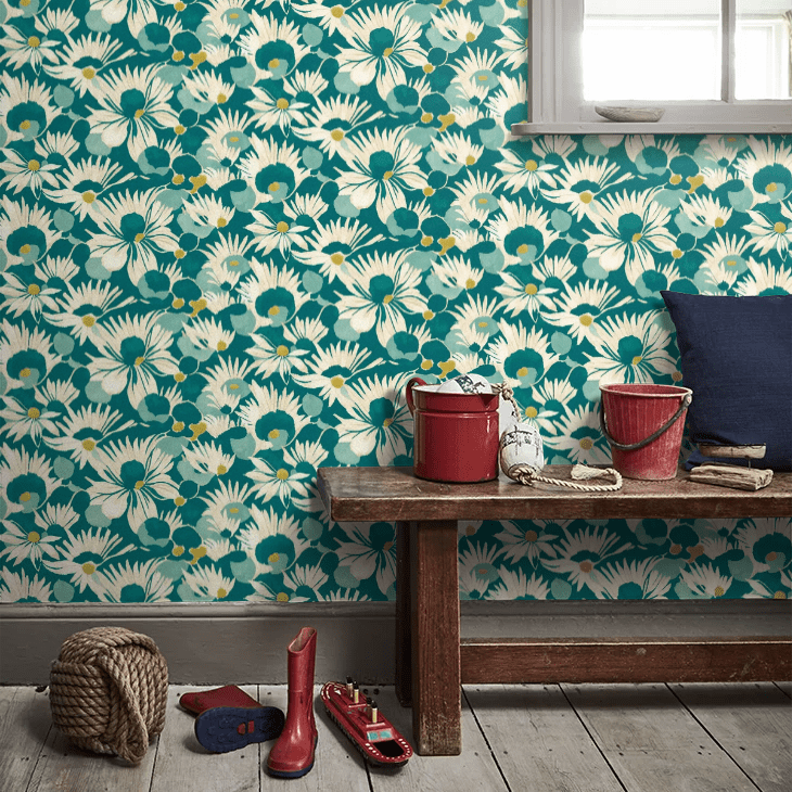 Suiren Wallpaper - Peacock - Ohpopsi - HAN50144W - Premier Wallcovering