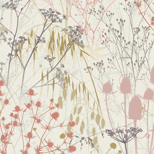 Summer Border Wallpaper - Shell - Clarissa Hulse - 120371 - Premier Wallcovering