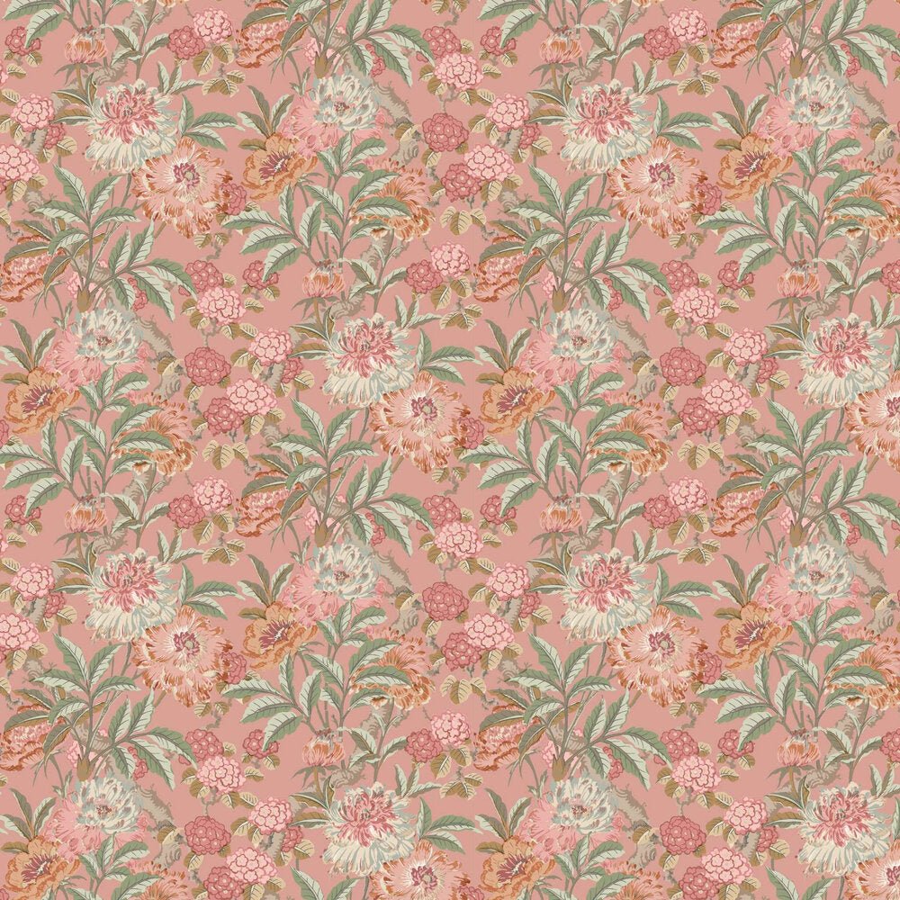 Summer Peony Wallpaper - Red - GP & J Baker - BW45095/2 - Premier Wallcovering
