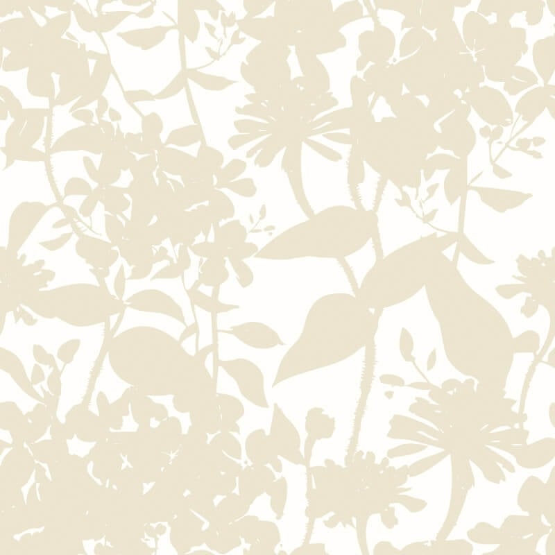 Summer Silhouette Wallpaper - Chalk/Linen - Hoopla Walls - HWA1220W - Premier Wallcovering