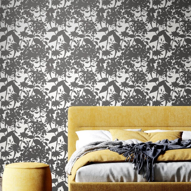Summer Silhouette Wallpaper - Chalkboard - Hoopla Walls - HWA1221W - Premier Wallcovering
