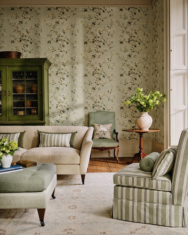 Summerby Sisal Wallpaper - Ivory - Colefax & Fowler - W7024-01 - Premier Wallcovering