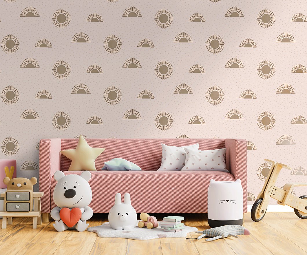 Sunbeam Wallpaper - Pink - Holden Décor - 13321 - Premier Wallcovering