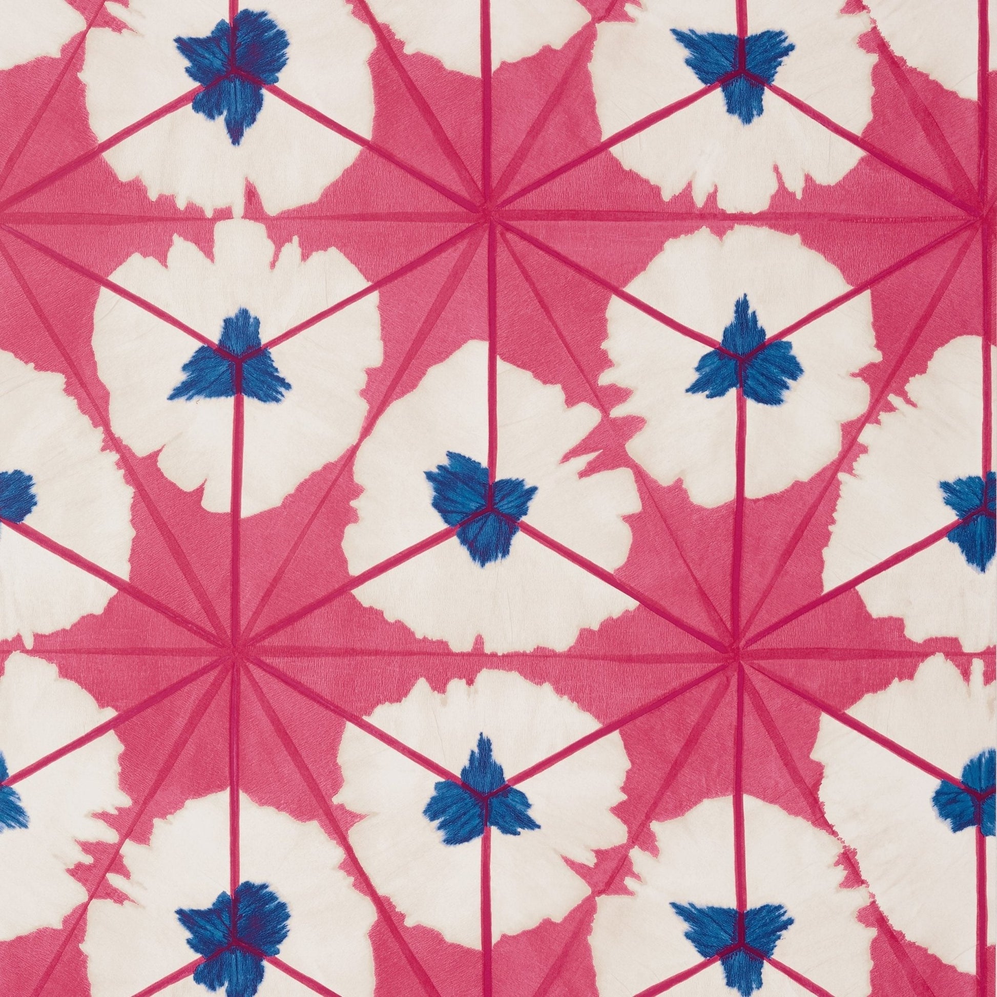 Sunburst Wallpaper - Pink & Blue - Thibaut - T13087 - Premier Wallcovering