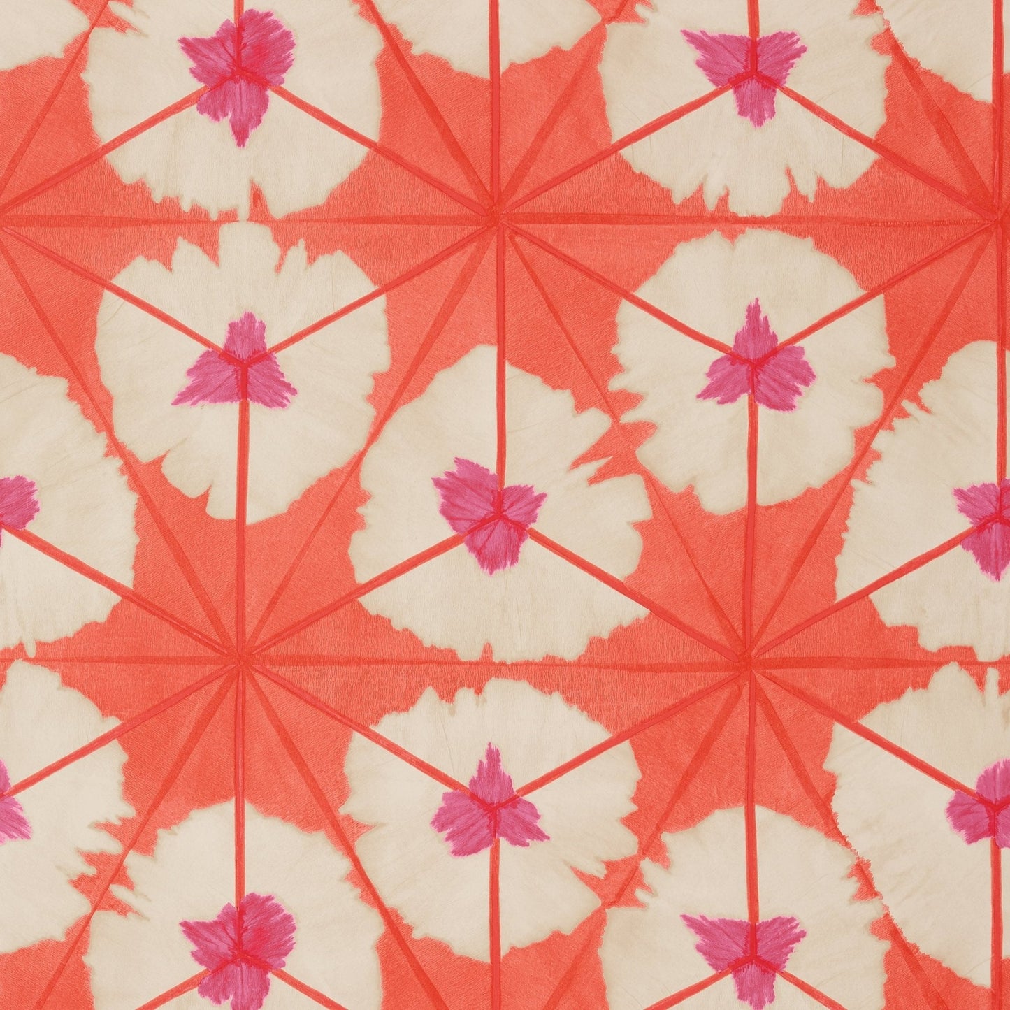 Sunburst Wallpaper - Pink & Coral - Thibaut - T13089 - Premier Wallcovering