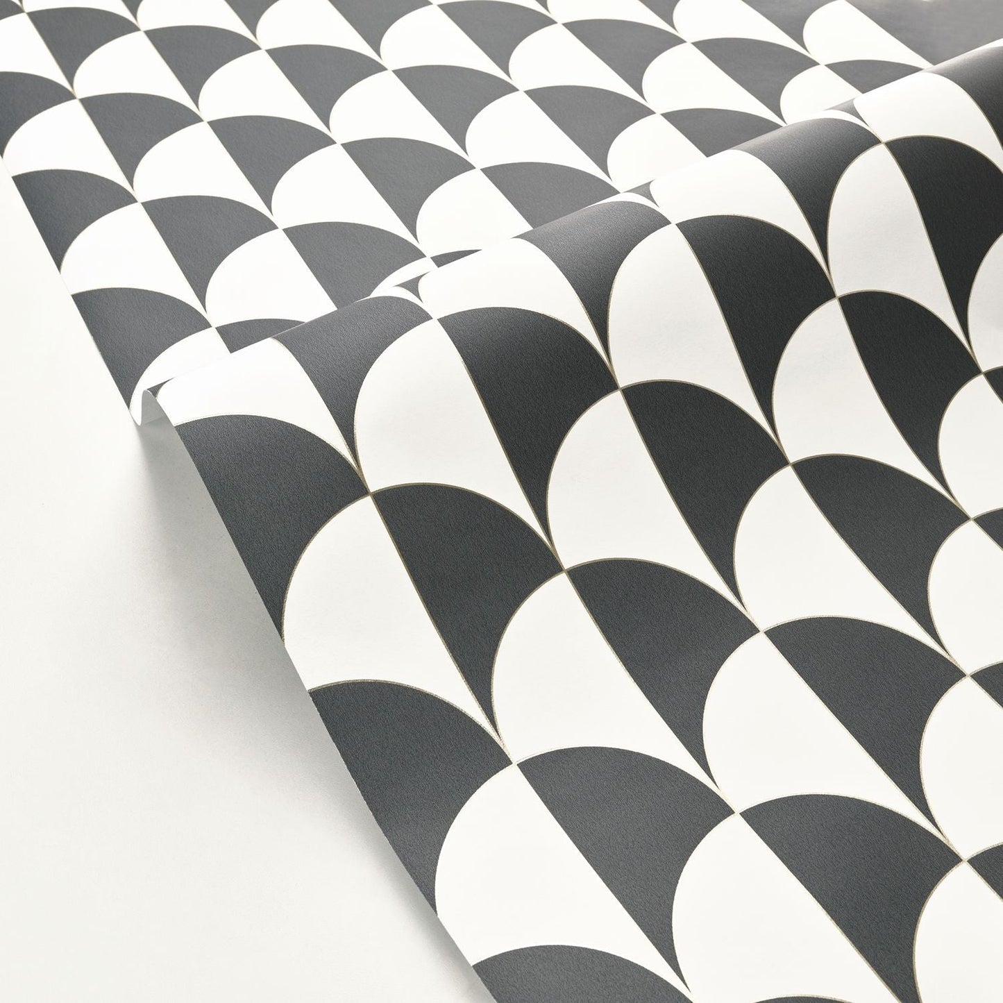 Sundown Wallpaper - Blanc Noir - Caselio - 104240926 - Premier Wallcovering