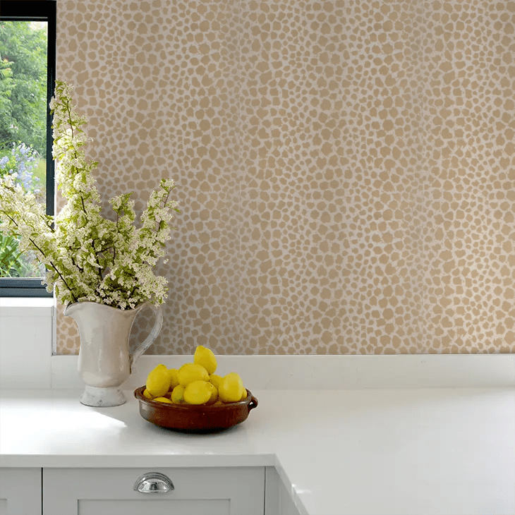 Sundra Flock Wallpaper - Sand - GP & J Baker - BW45078/3 - Premier Wallcovering