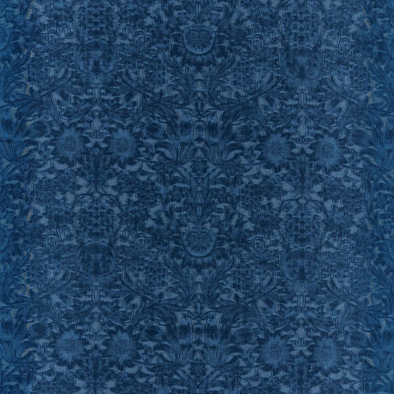 Sunflower Caffoy Velvet Fabric - Inky Fingers - Morris & Co - 237282 - Premier Wallcovering