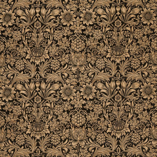 Sunflower Velvet Fabric - Kermes/Birch - Morris & Co - 236928 - Premier Wallcovering