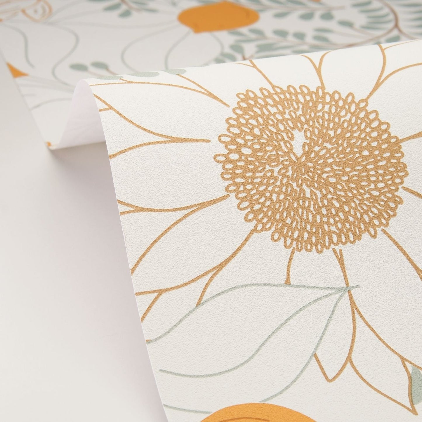 Sunflower Wallpaper - Vert d'eau - Caselio - 106880724 - Premier Wallcovering