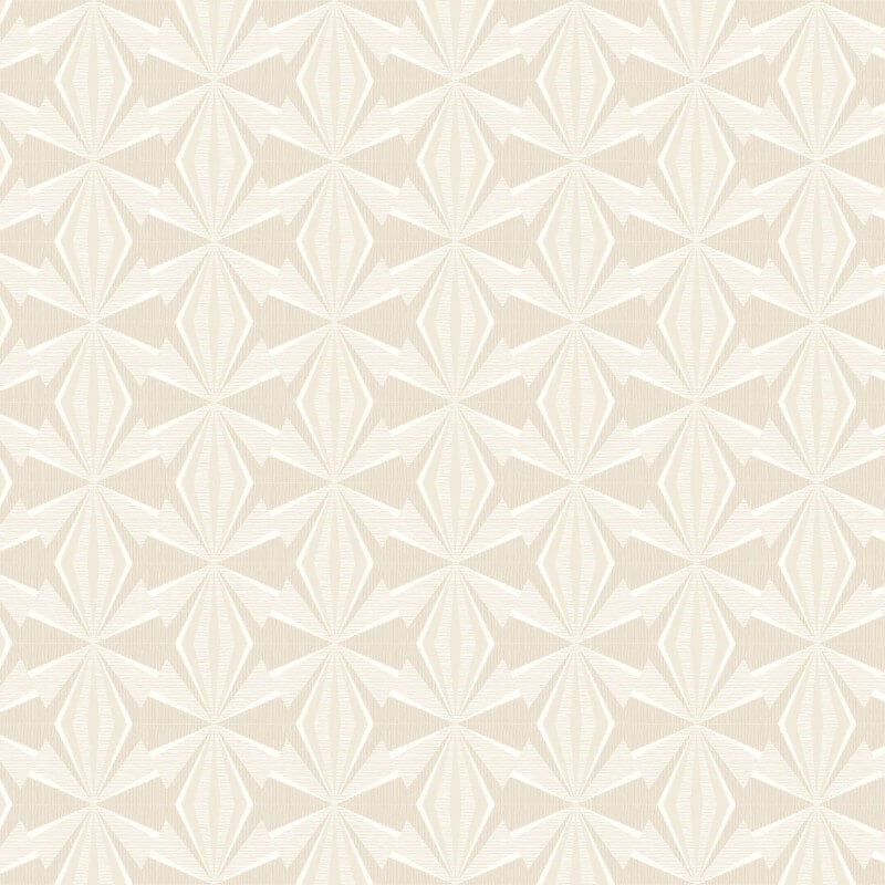 Sunray Diamond Wallpaper - Beige - Hoopla Walls - HWA1055W - Premier Wallcovering