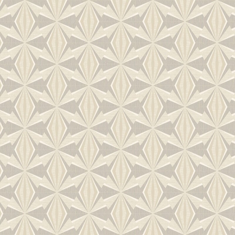 Sunray Diamond Wallpaper - Warm Grey - Hoopla Walls - HWA1056W - Premier Wallcovering