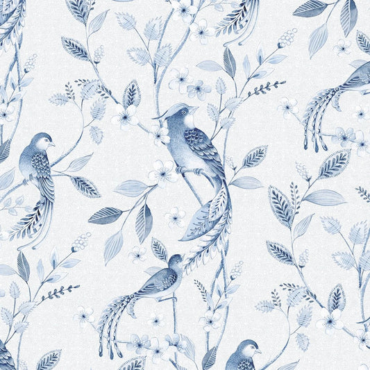 Sunrise Serenade Wallpaper - Shades of Blue - LAN100394 - Lucie Annabel - Premier Wallcovering