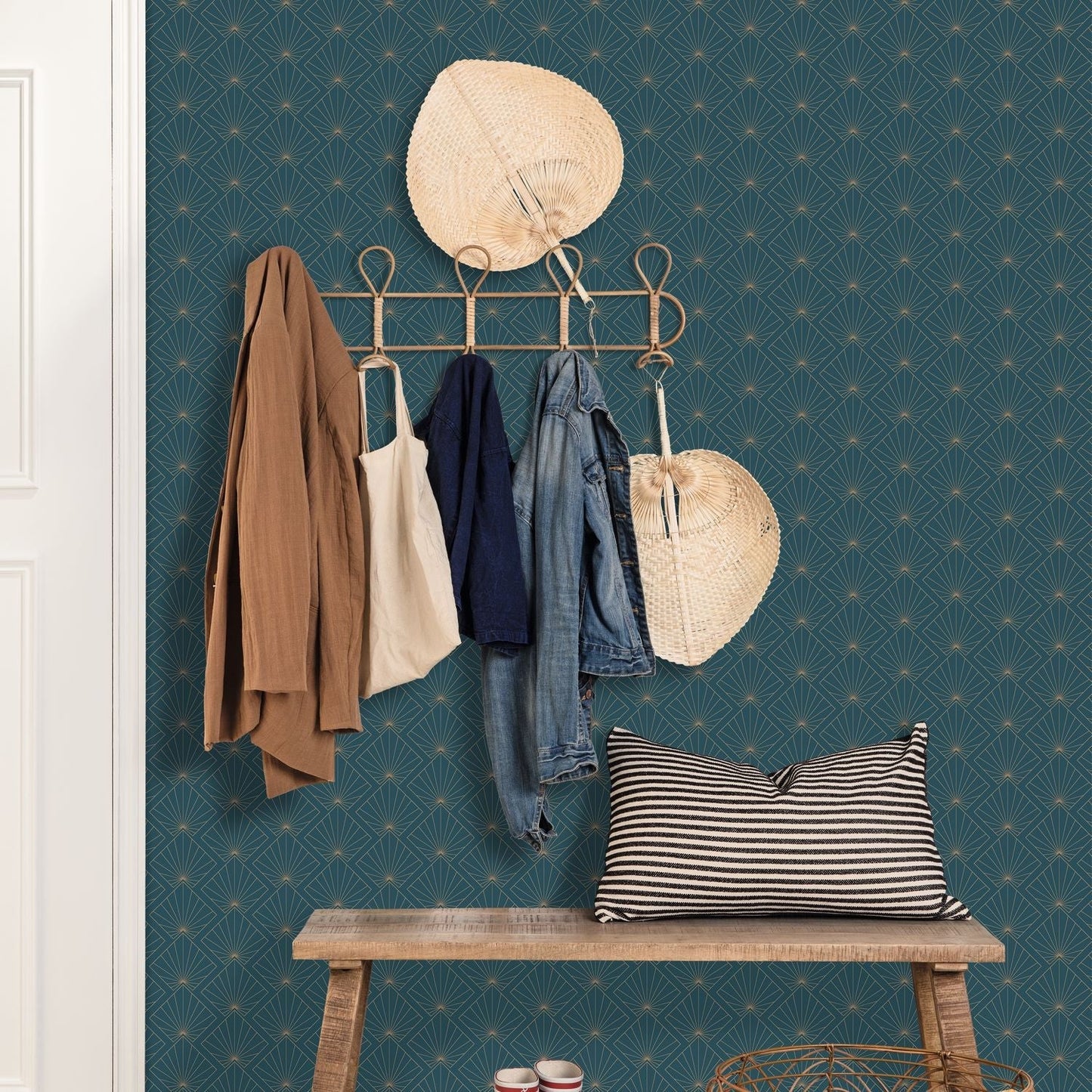 Sunrise Wallpaper - Teal Blue - Caselio - 101236100 - Premier Wallcovering