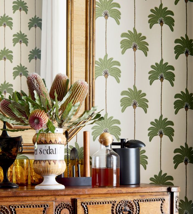 Sunset Boulevard Wallpaper - Green - Thibaut - T13942 - Premier Wallcovering
