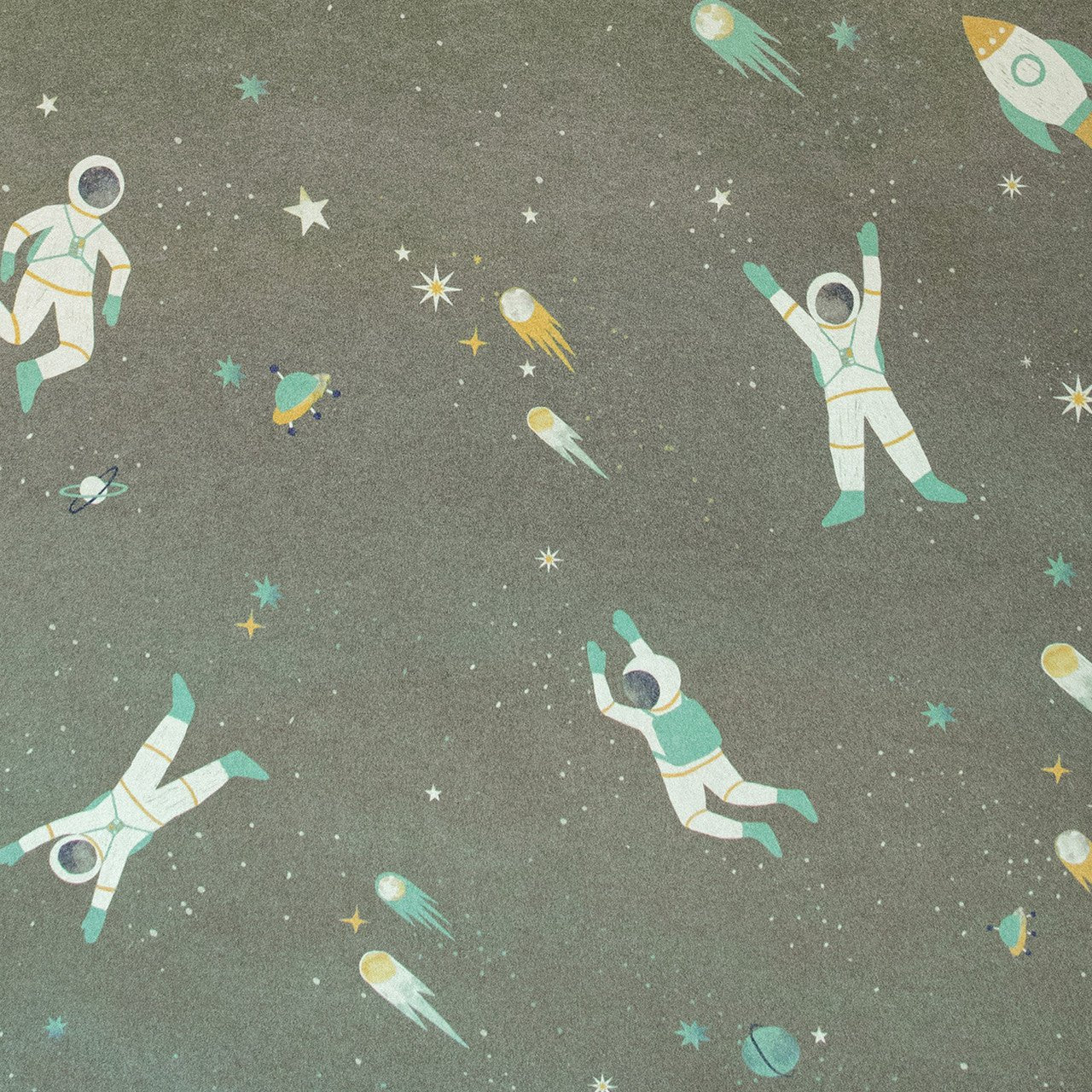 Super Space Great Kids Wallpaper - Dark Green - Hohenberger - 26832 - Premier Wallcovering