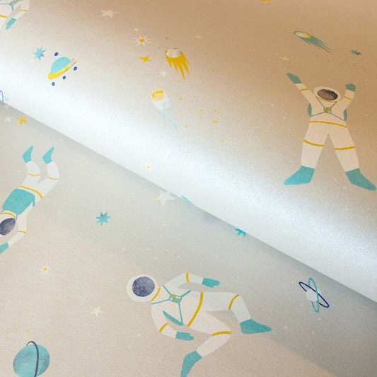 Super Space Great Kids Wallpaper - Dark Beige - Hohenberger - 26831 - Premier Wallcovering