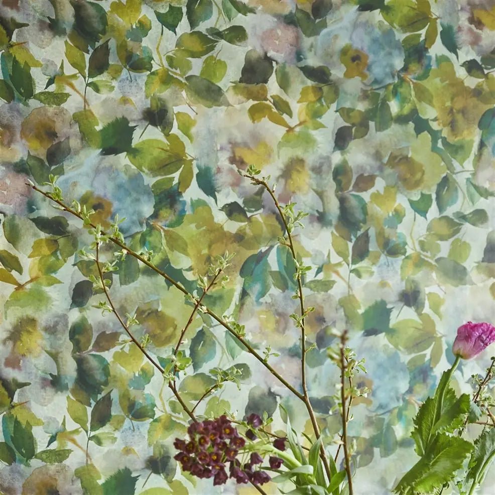 Surimono Wallpaper - Moss - Designers Guild - PDG1062/05 - Premier Wallcovering