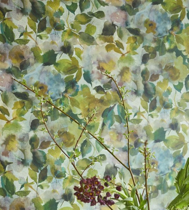 Surimono Wallpaper - Moss - PDG1062/05 - Designers Guild - Premier Wallcovering
