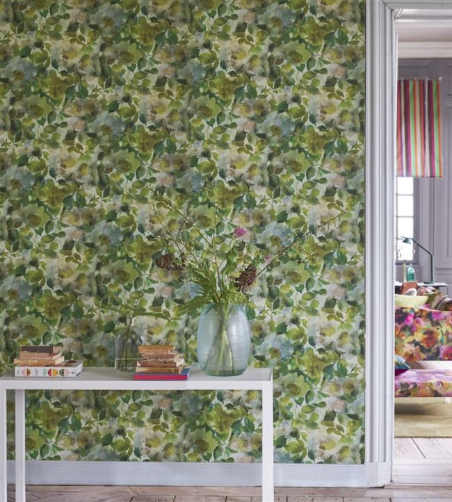 Surimono Wallpaper - Moss - PDG1062/05 - Designers Guild - Premier Wallcovering