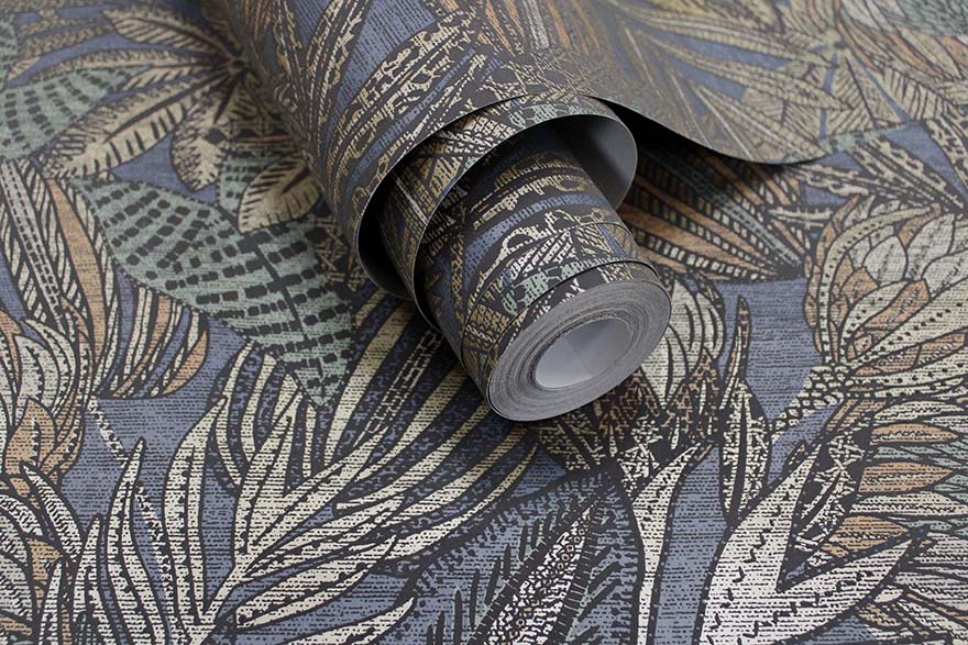 Susara Wallpaper - Navy - Holden Décor - 65823 - Premier Wallcovering