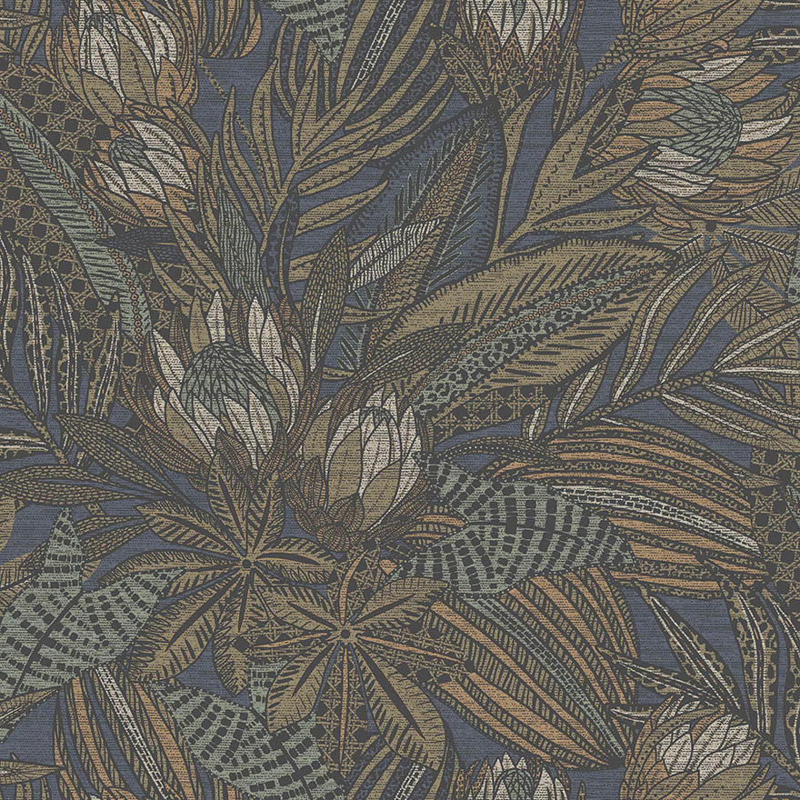 Susara Wallpaper - Navy - Holden Décor - 65823 - Premier Wallcovering