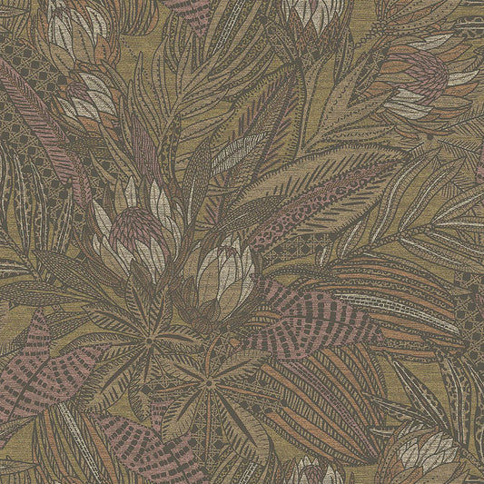 Susara Wallpaper - Ochre - Holden Décor - 65820 - Premier Wallcovering