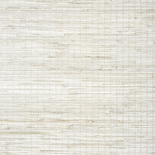 Sutton Stripe Wallpaper - Beige on White - Thibaut - T24083 - Premier Wallcovering