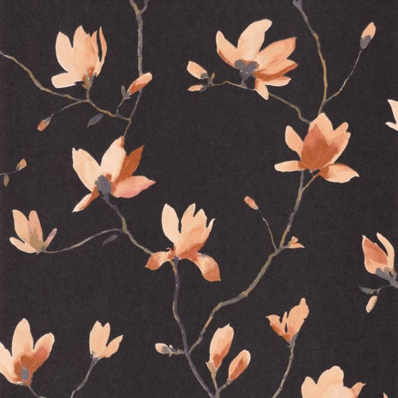 Suzhou Gardens Wallpaper - Orange Crepuscule - Casadeco - 82363680 - Premier Wallcovering