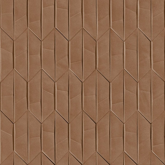 Sveg Geometric Wallpaper - Brown - Grandeco - A65001 - Premier Wallcovering